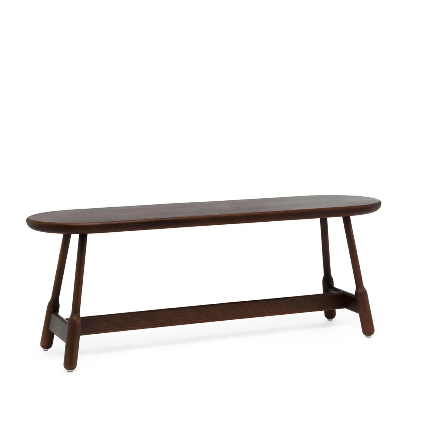 Massproductions - Albert Bench - W 160, H 500, Walnut Stained Beech - TV-bänkar - Chris Martin - Träfärgad - Trä