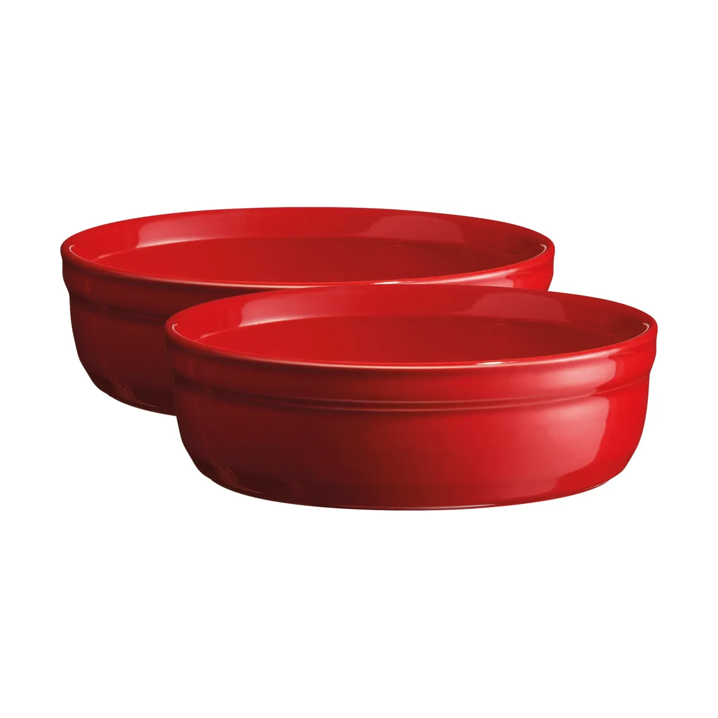 Emile Henry Creme Brulee-Form, 2-teiliges Set Rot