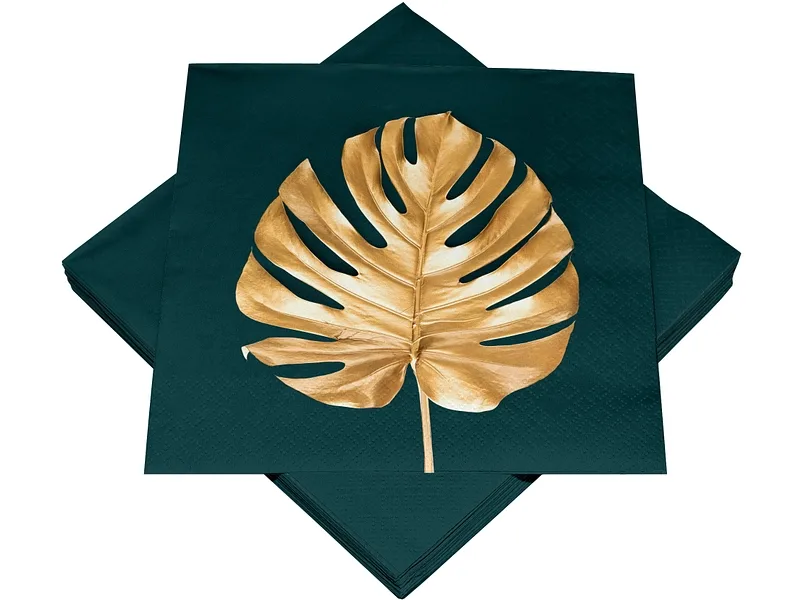 Set 20 Servietten SWAN Papier schwarz