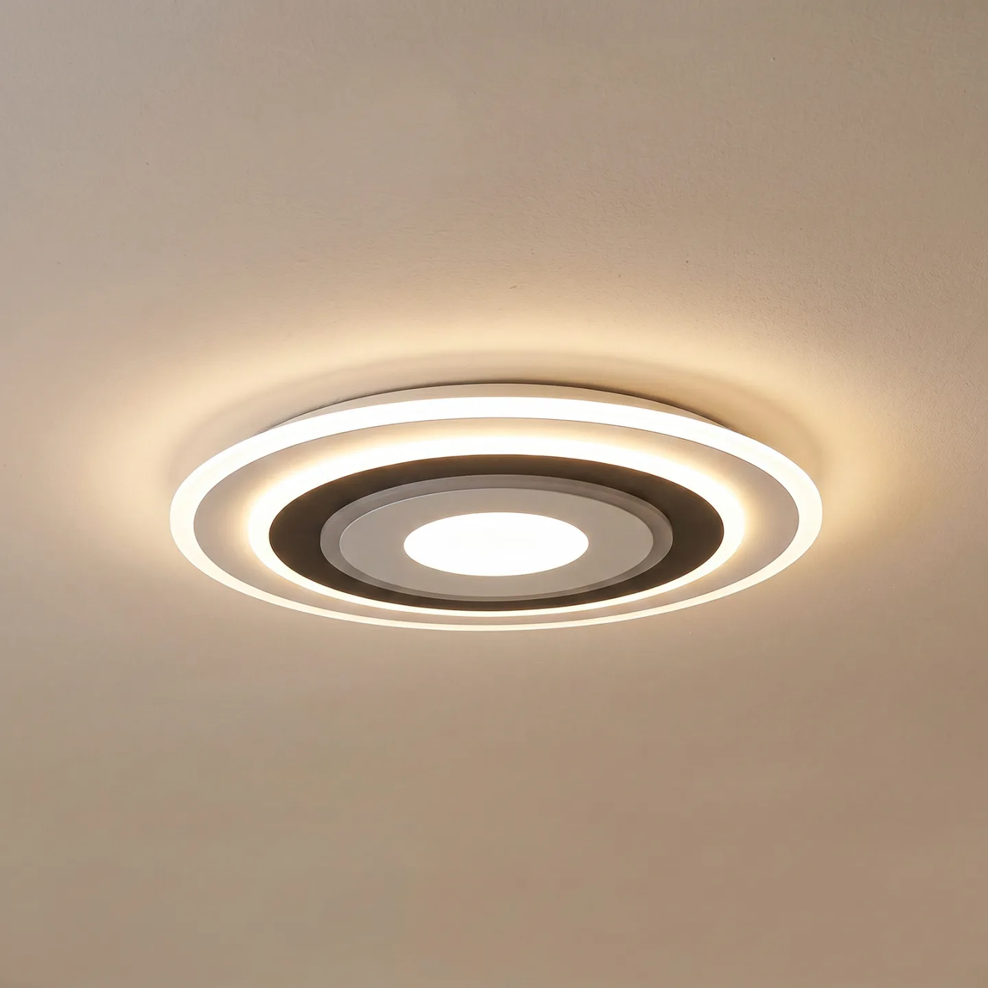 Rebeka LED-taklampa, rund, CCT, dimbar - Lindby - Vardagsrum - Modern - Plast