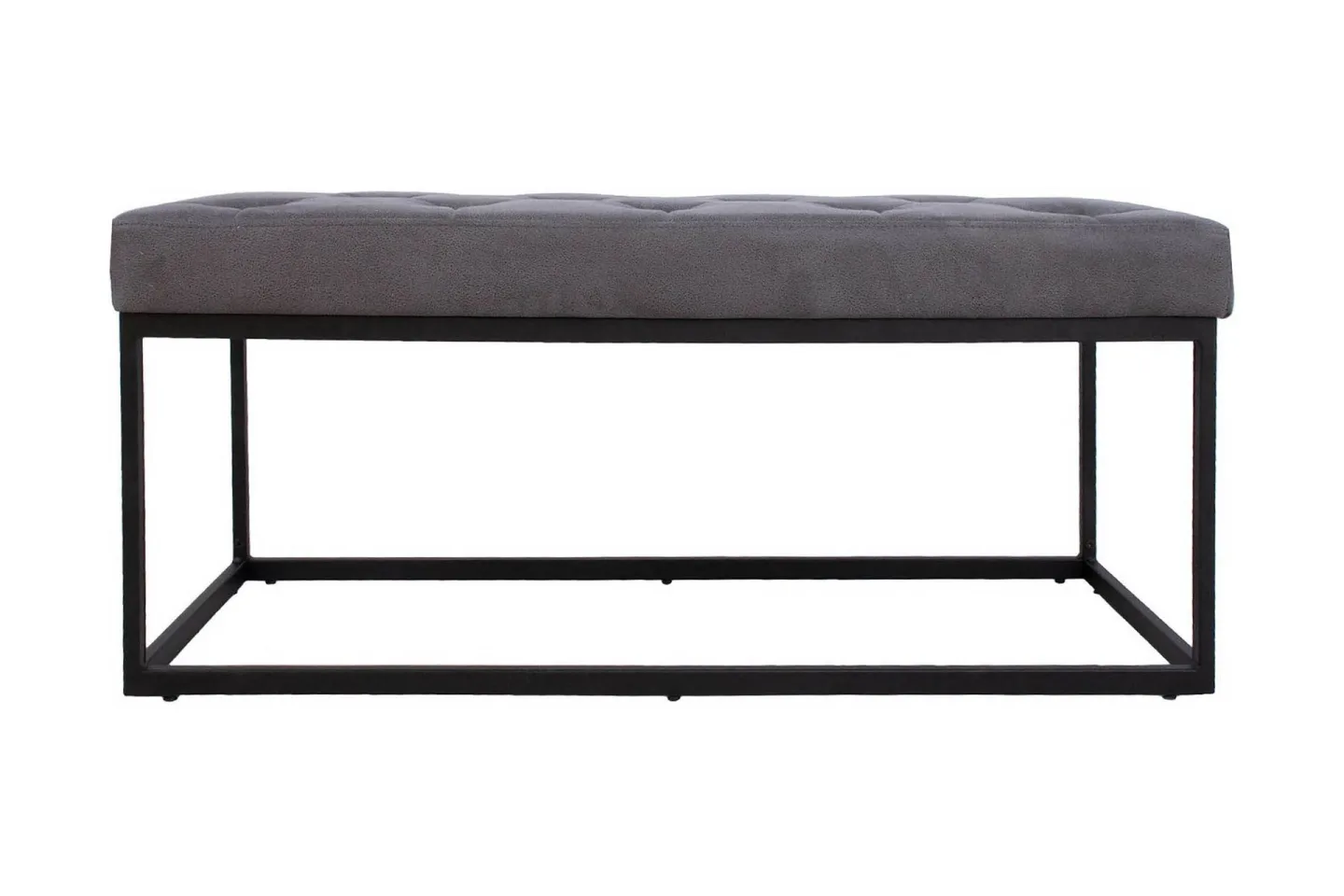 Brigite Bänk 100x35x47 cm Grå -