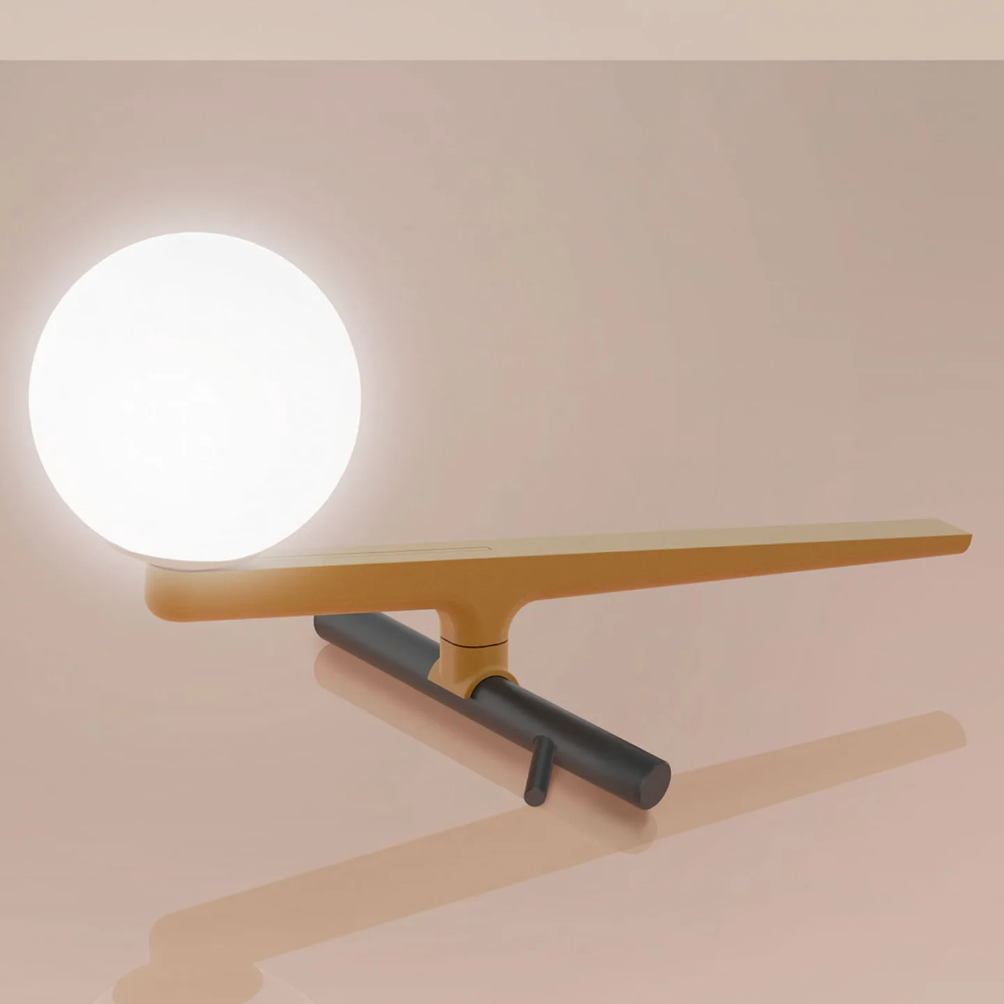 Yanzi T Tischleuchte - Artemide - Wohnzimmer - Design - Metall - Mit Schirm