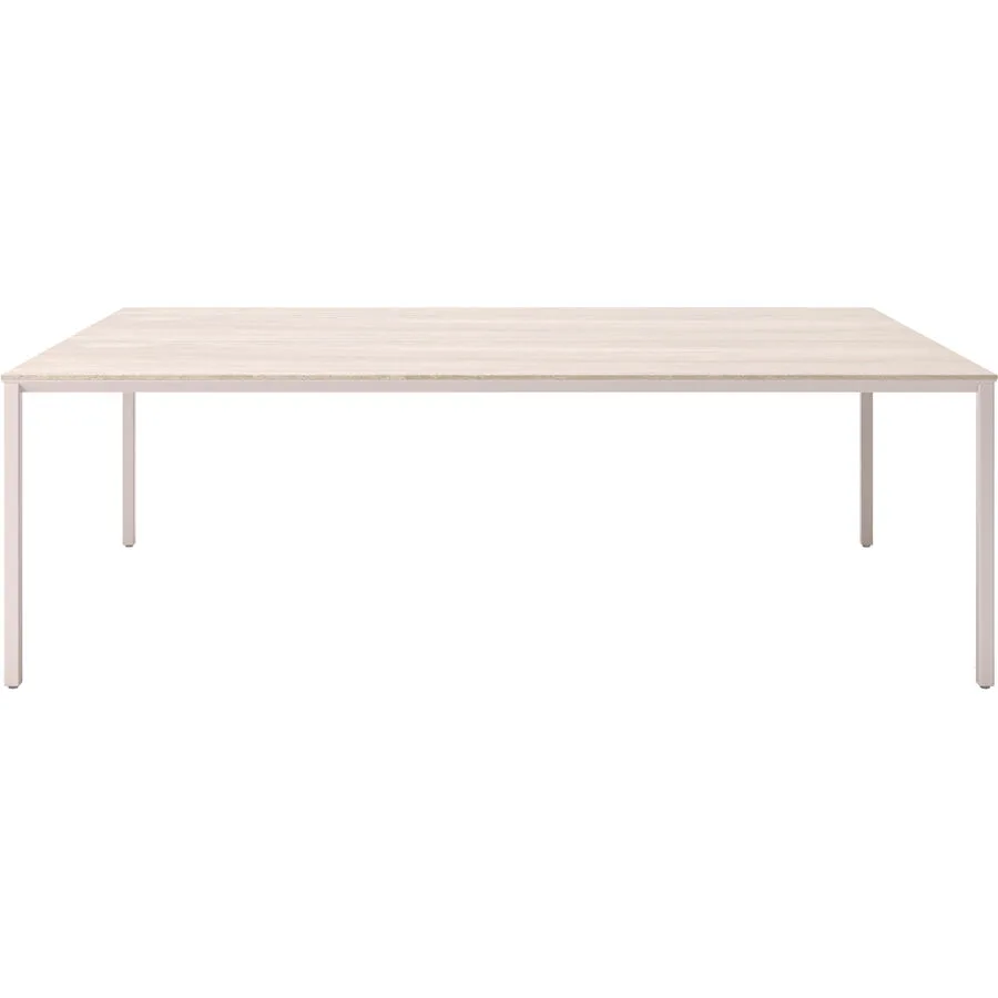 Beistelltisch Barillo taupe Keramik Massivholz B 110 H 35 cm