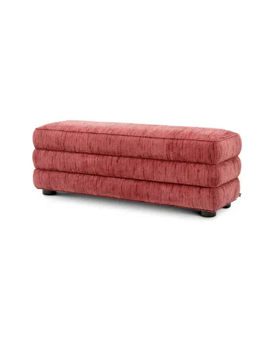 Helmsley bænk terren burgundy red