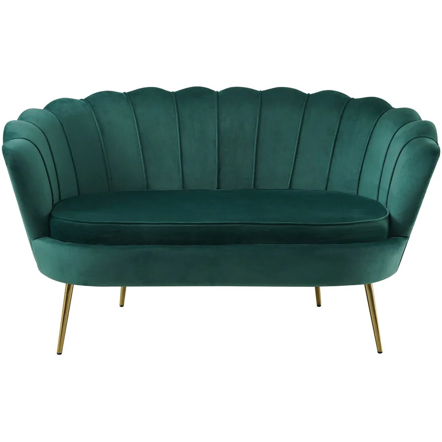 Sofa Pedro Ohne Samt grün B 136 T 76 cm