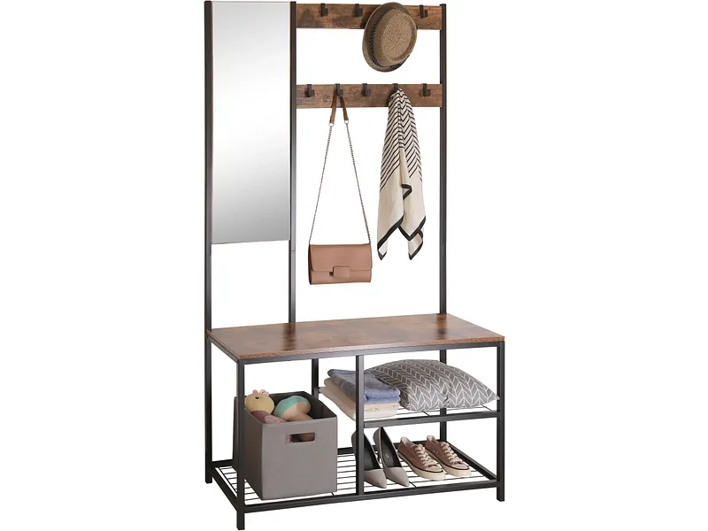 Garderobe HOLD 36x98x185cm braun