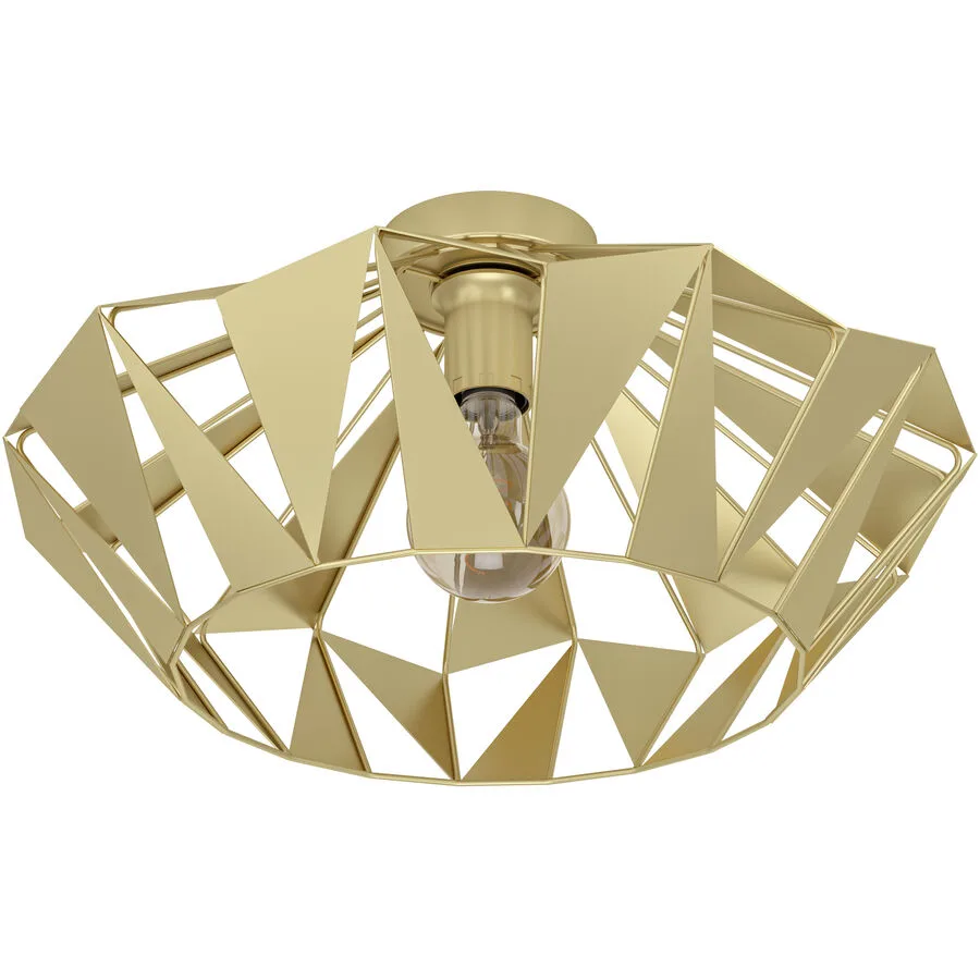 Eglo Deckenlampe Carlton Gold Stahl 23.5 cm - Farbe: goldfarben