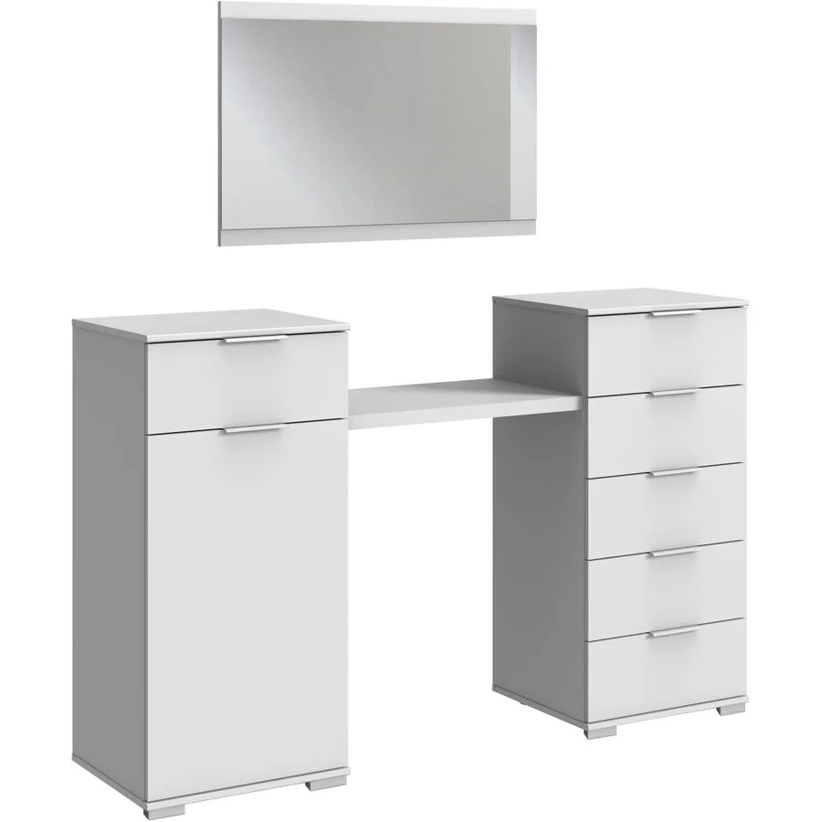 Kommode Peyton A Weiss Holzwerkstoff 165 cm 41 cm