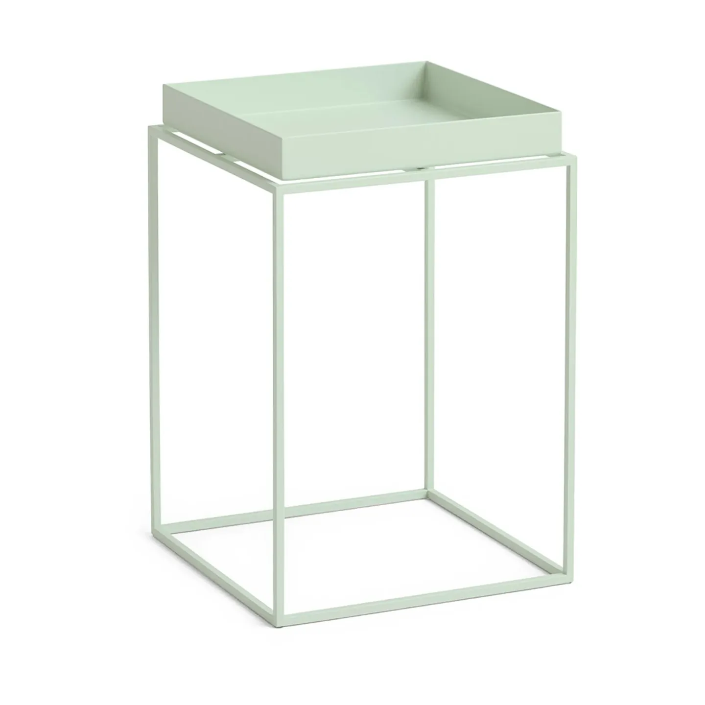 HAY Tray Table mittelhoher Beistelltisch Soft Mint, 30x30x44 cm