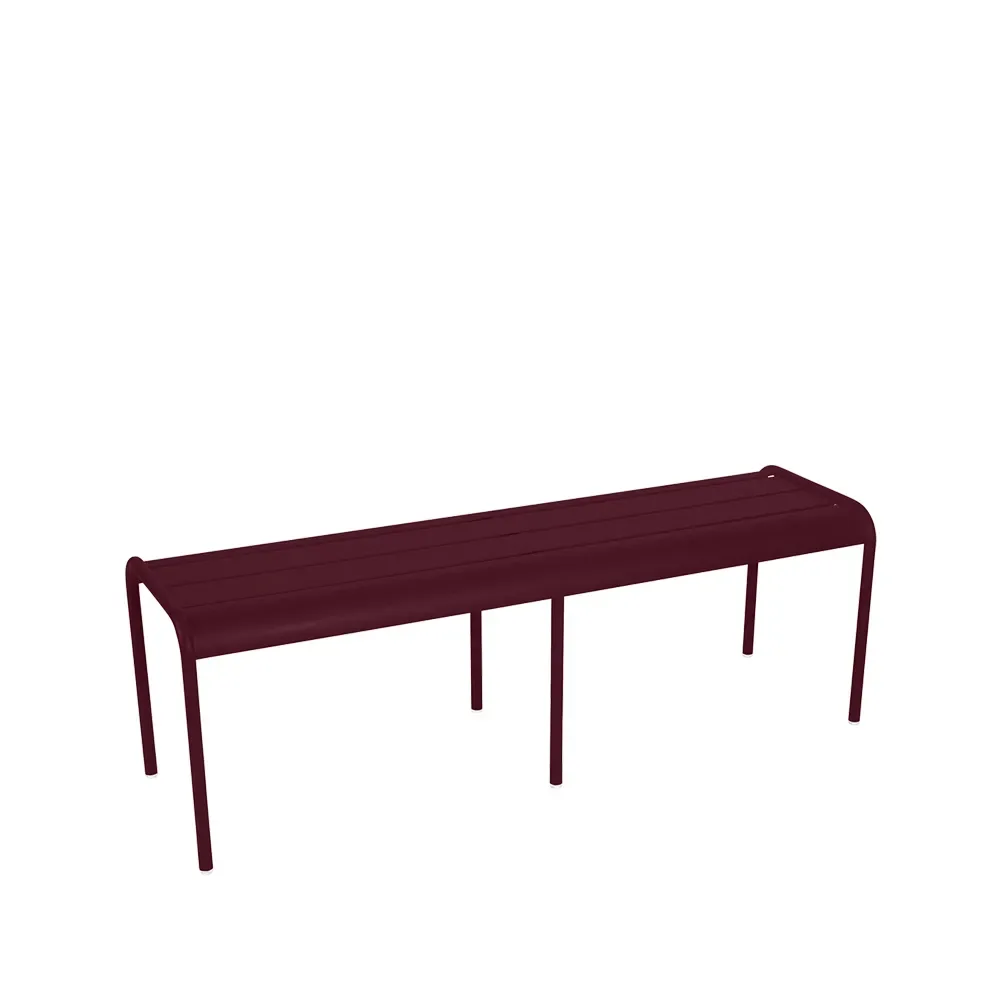 Fermob Luxembourg bänk Black cherry (vinröd)
