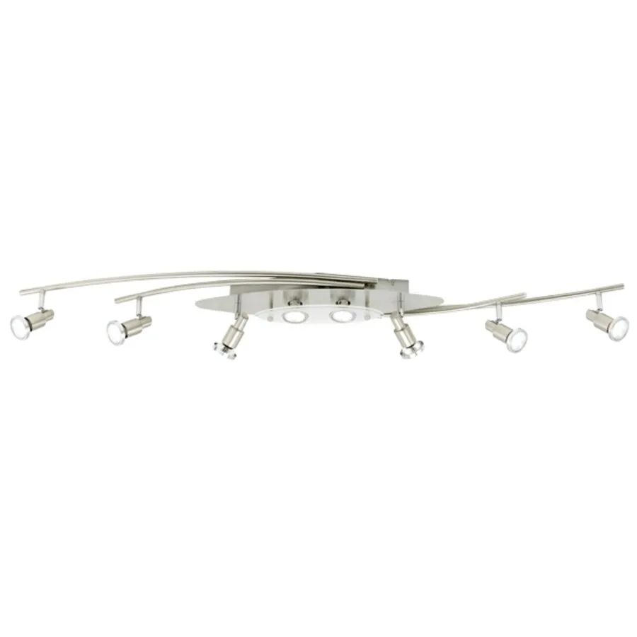 System Pleno Silber Kunststoff/Metall 126.5 cm 12.5 cm - Material: Metall/Kunststoff - LED - Lichtfarbe: Warmweiss - LED Energiesparlampen