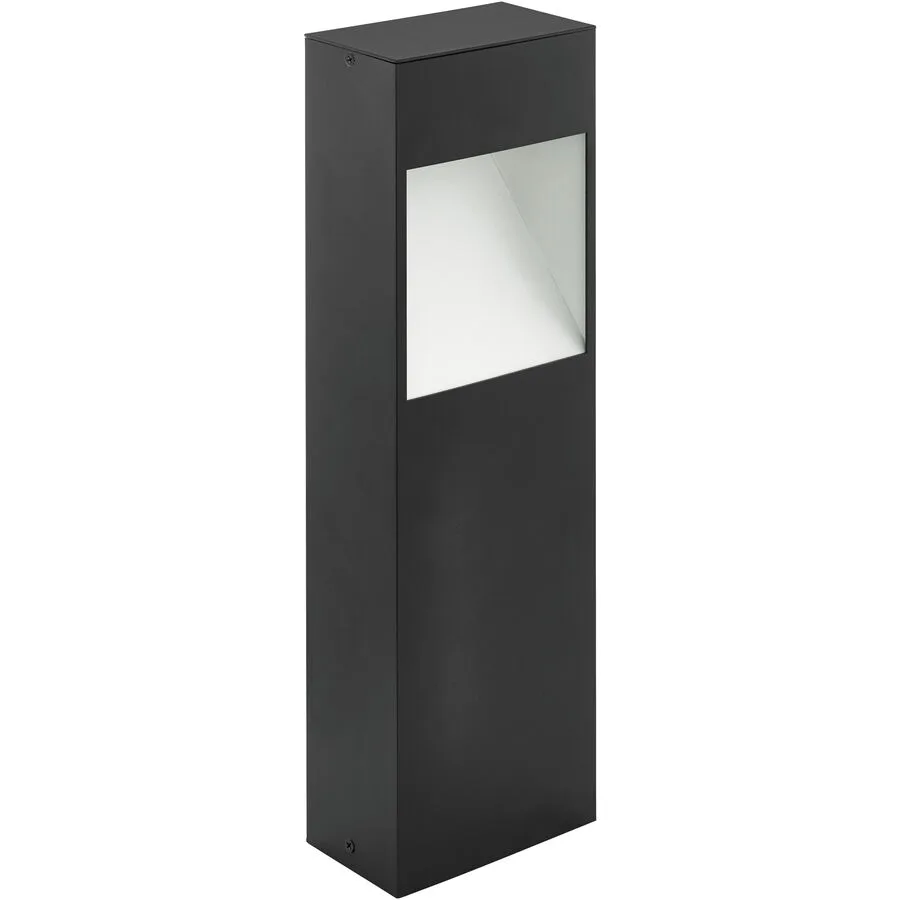Eglo Stehlampe aussen Manfria Grau Aluminium 7.5 cm 38 cm - Farbe: anthrazit - LED - Lichtfarbe: Warmweiss - LED Energiesparlampen
