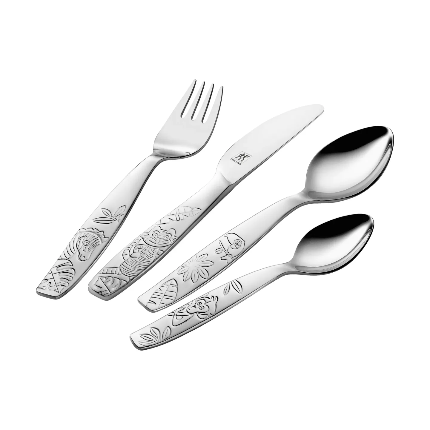 Zwilling Zwilling Twin kids Kinderbesteck 4-teilig Dschungel