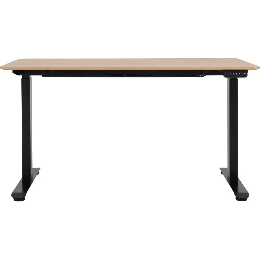 Schreibtisch Lario weiss/schwarz MDF Höhenverstellbar B 140 T 70 cm