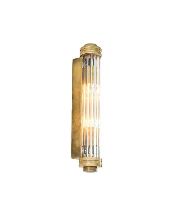 Gascogne vägglampa mässing