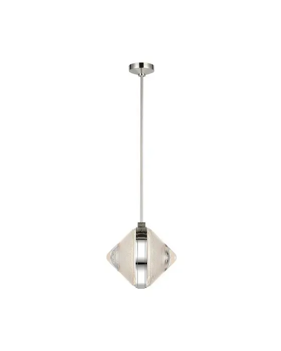 Copper Coast 15" Pendant Karo Cut Nickel