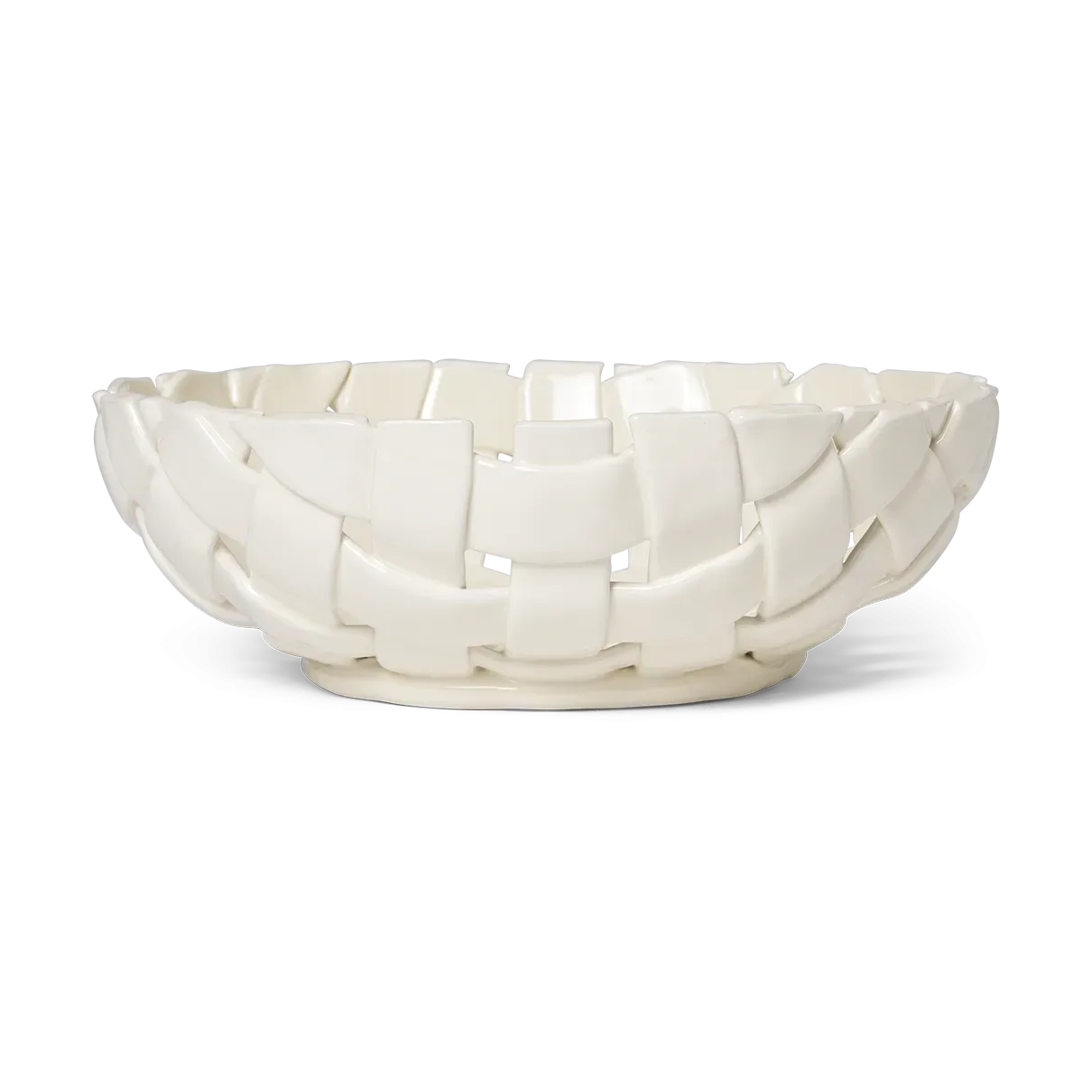 Ferm Living Plait Schale Ø30 cm Off white