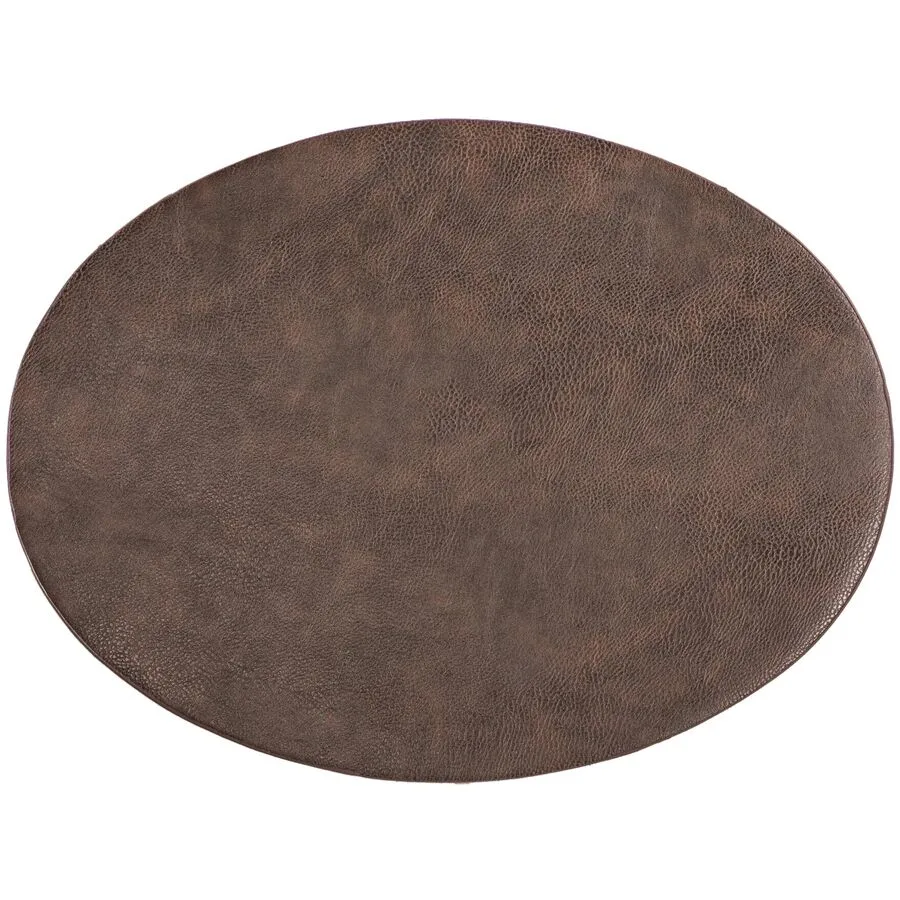 ZICZAC Tischset Troja Braun Kunstleder 33 x 45 cm