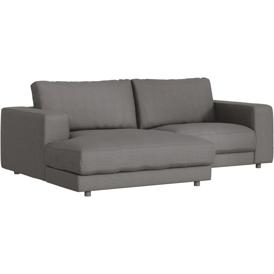 Ecksofa Ava Links Bezug: 88% Polyester, 12% Polyacryl dark grey B 240 T 170 cm - Möbel Konfigurator: Traummöbel individuell zusammenstellen