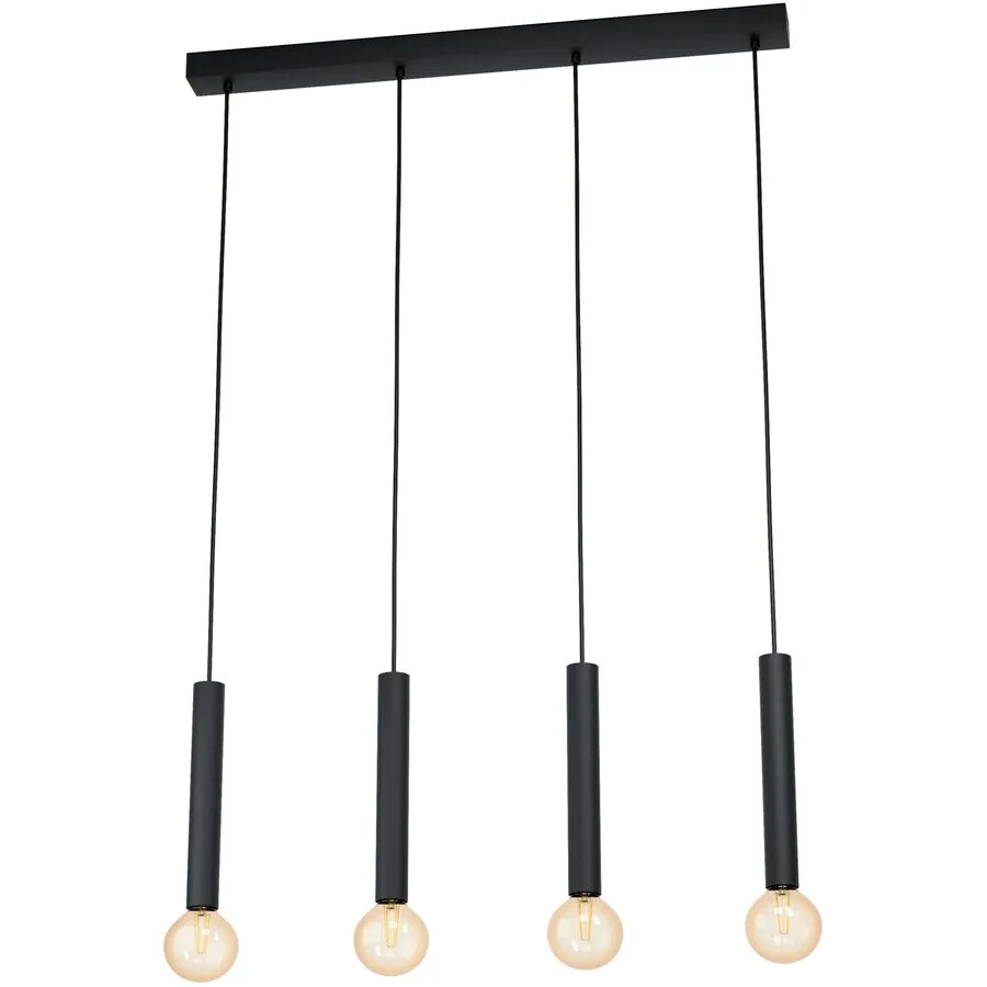 Eglo Pendellampe Cortenova Schwarz Stahl 6 cm 84 cm