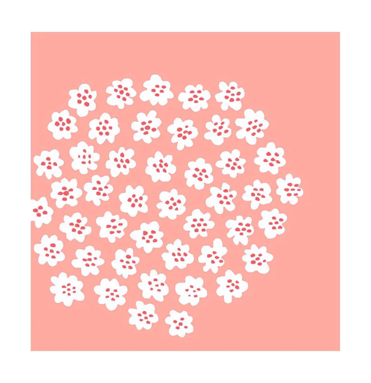 Marimekko Puketti Serviette 33x33 cm 20 Pack Rose