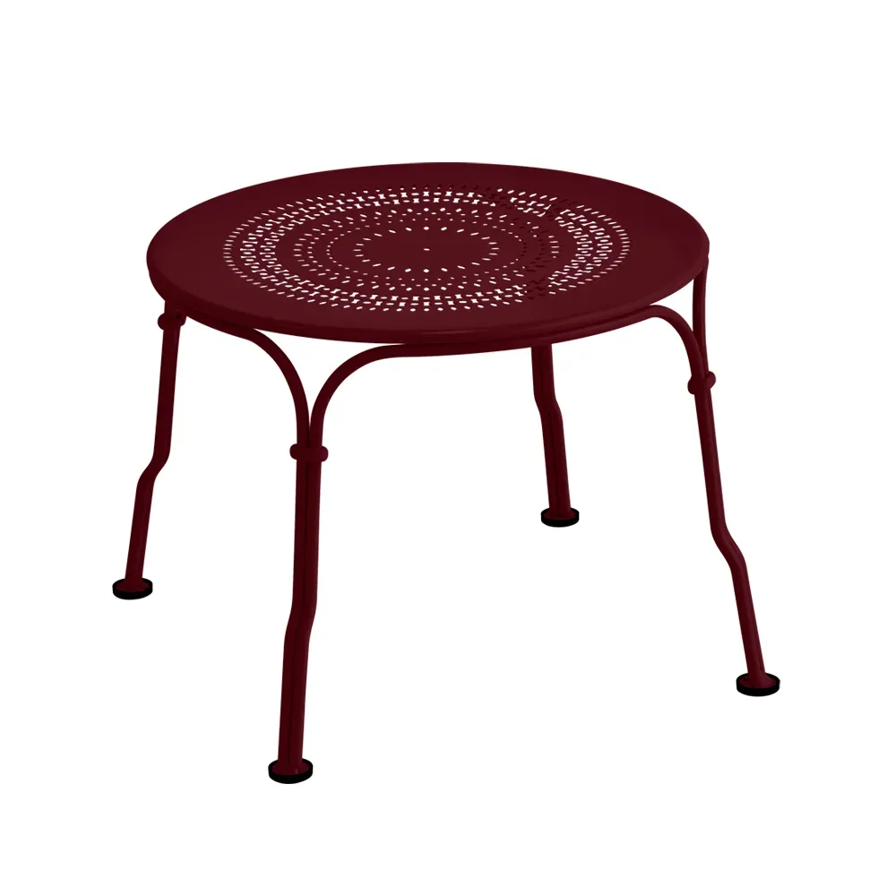 Fermob 1900 bord lågt Black cherry (vinröd)