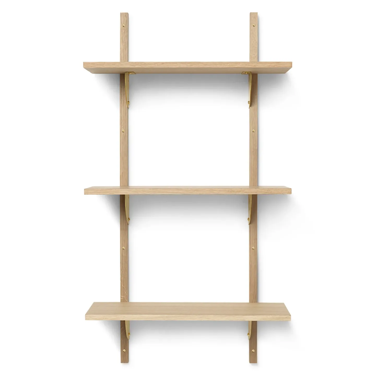 Ferm Living Sector Wandregal S/L Eiche-Messing