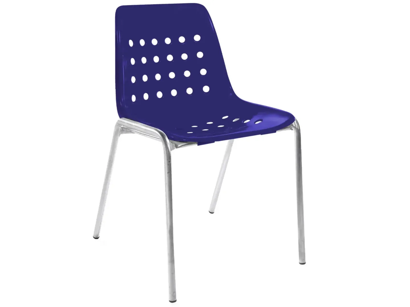 Schaffner Schalen-Stuhl Bermuda Feuerverzinkt Blau | Schubiger Möbel