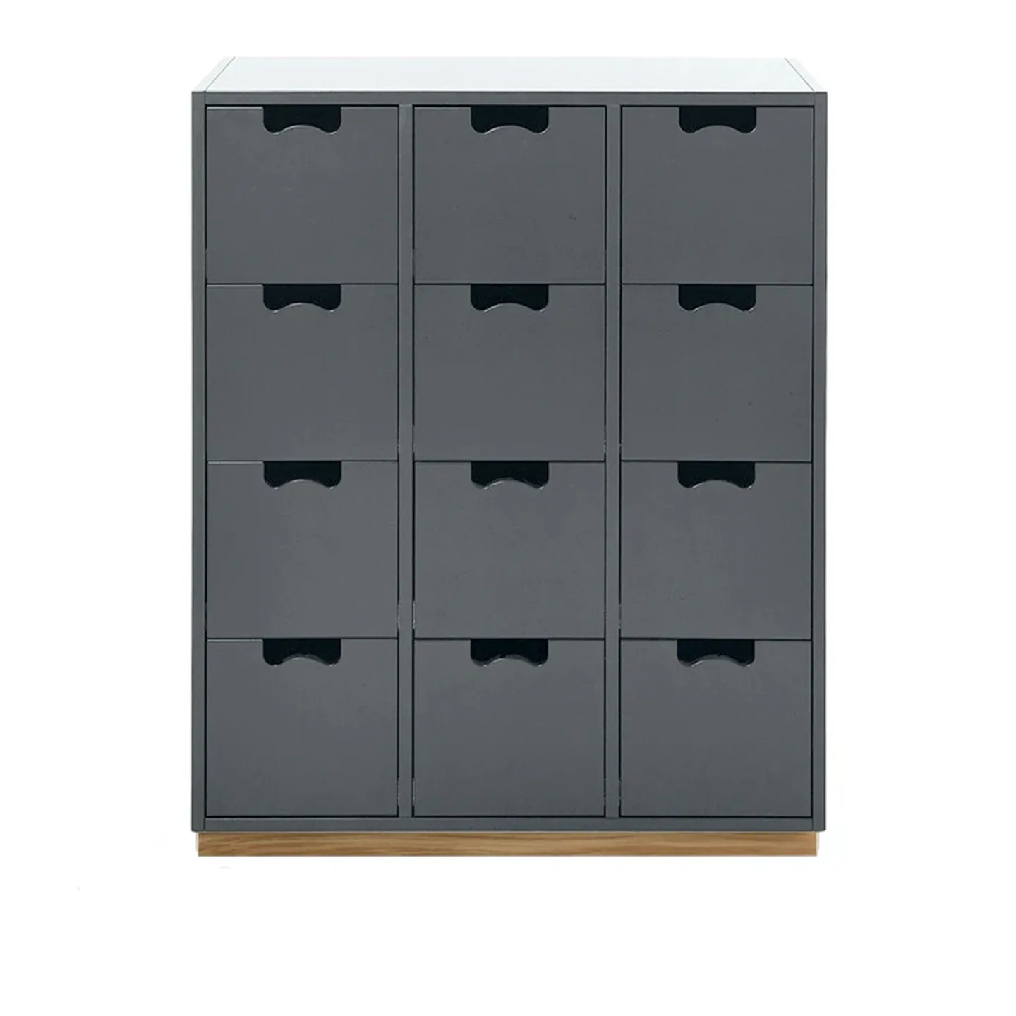 Asplund - Snow Drawer B - Storm Grey, Ek Sockel - Byråer - Thomas Sandell & Jonas Bohlin - Grå - Trä