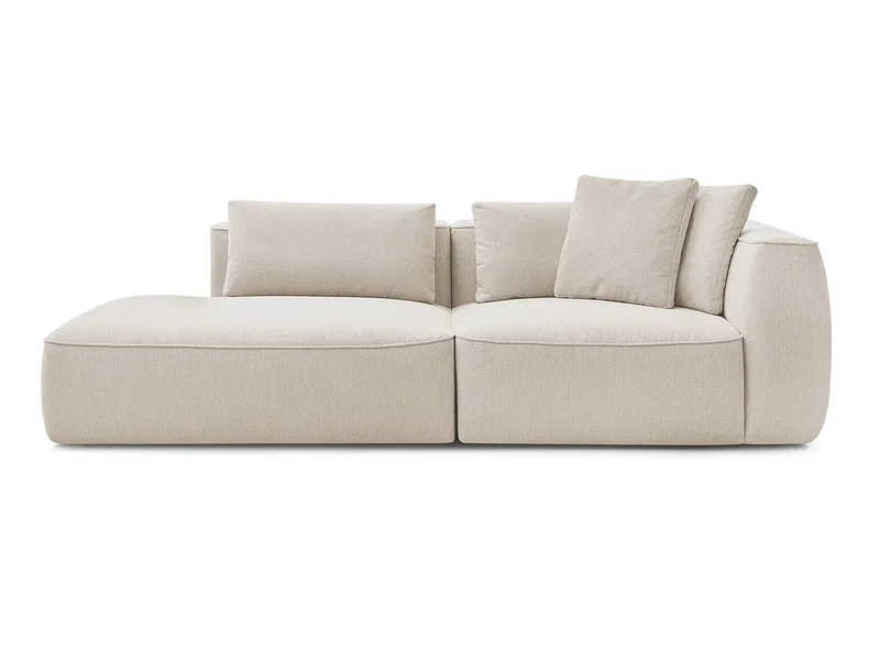 3er Sofa BOBOCHIC LEOPOLD Stoff chiniert beige