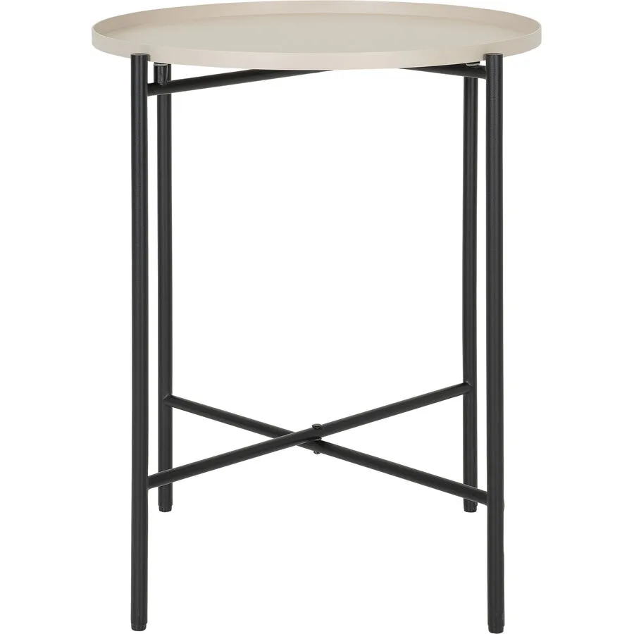 Beistelltisch Kim Beige Metall 40 cm