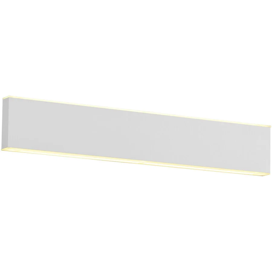 Wandlampe Delta-B Weiss Metall 30 cm 4 cm - LED - Lichtfarbe: Extra warmweiss - LED Energiesparlampen