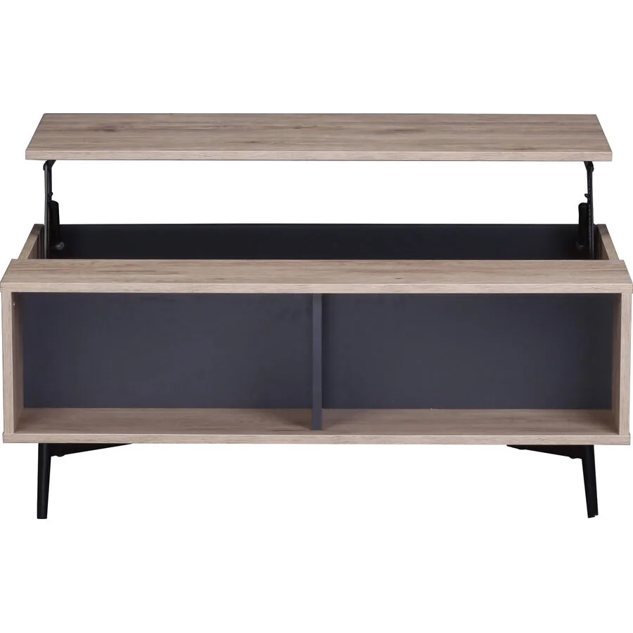 Salontisch Post anthrazit, braun MDF B 100 T 58 cm