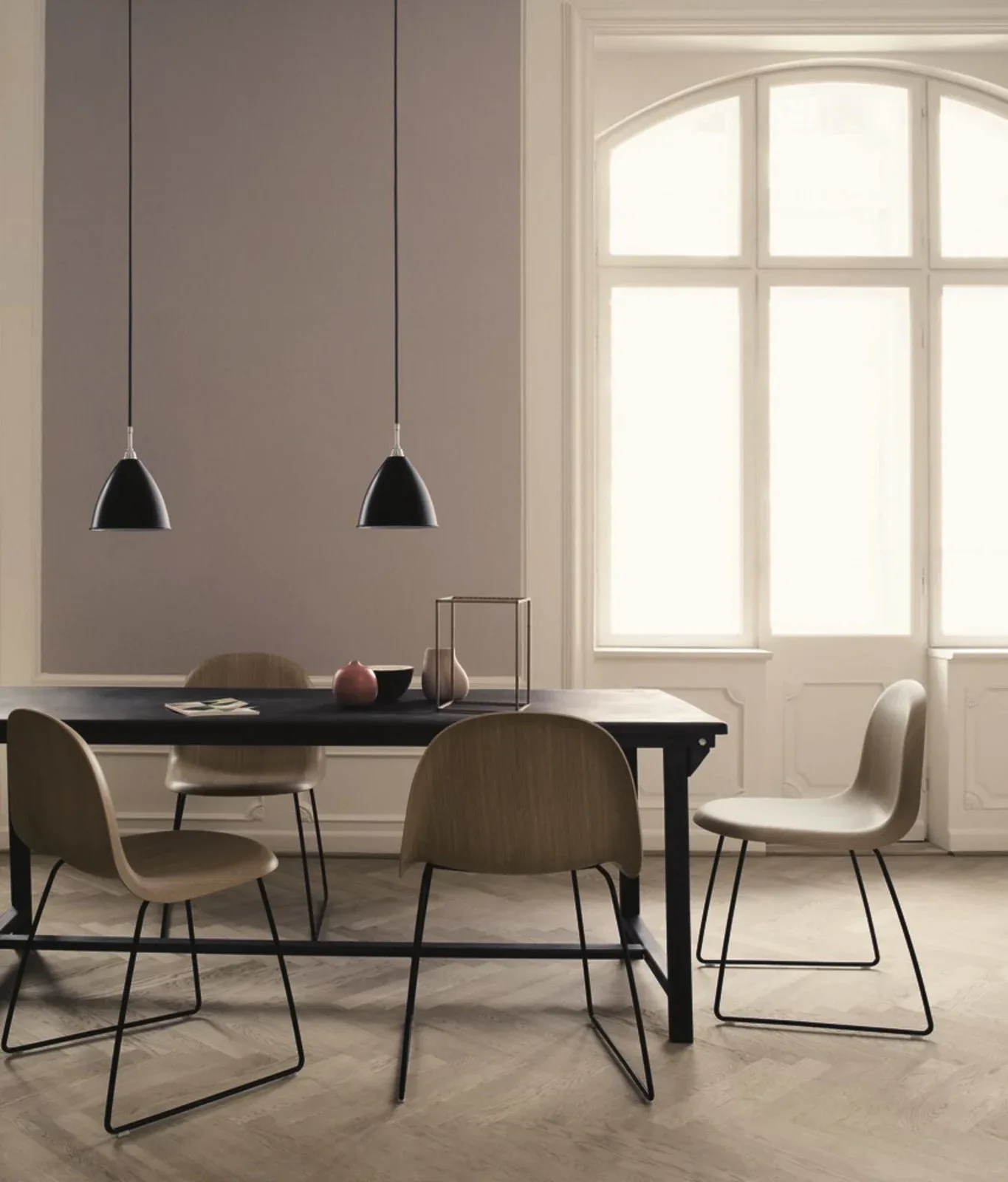 Bestlite BL9 Pendelleuchte Ø16 Chrom/Matt Weiß - GUBI - Wohnzimmer - Metall