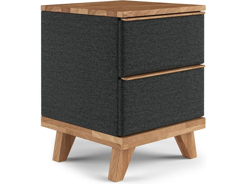 Nachttisch SWISS HOME STYLE ONYX 43x45x57cm schwarz massives holz