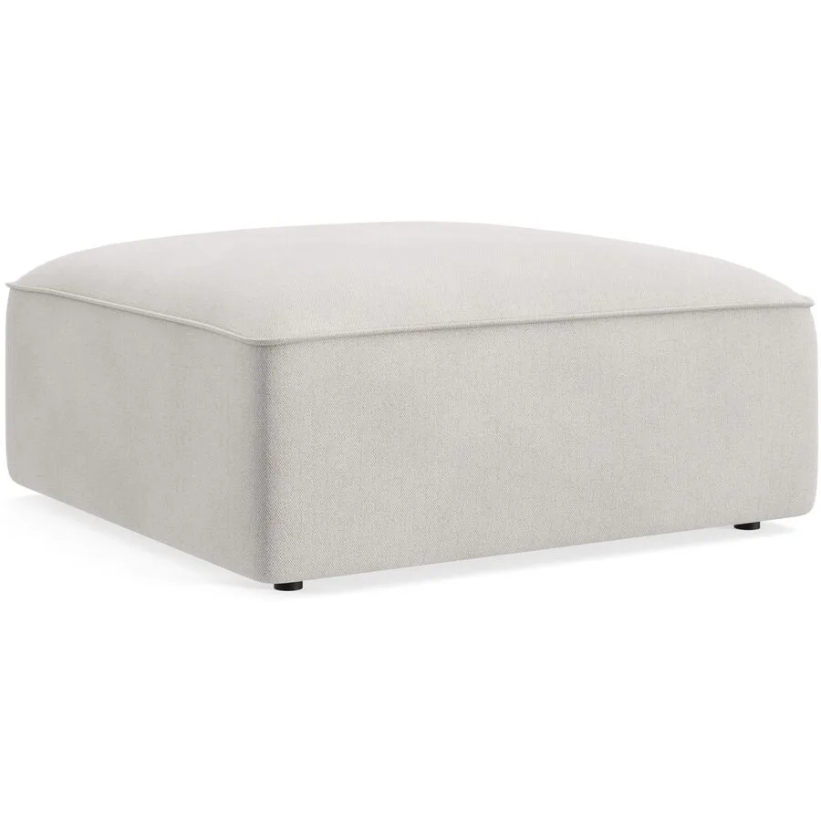 Hocker Melon Stoff YAGER - 2 white B 98 T 93 cm - Möbel Konfigurator: Traummöbel individuell zusammenstellen