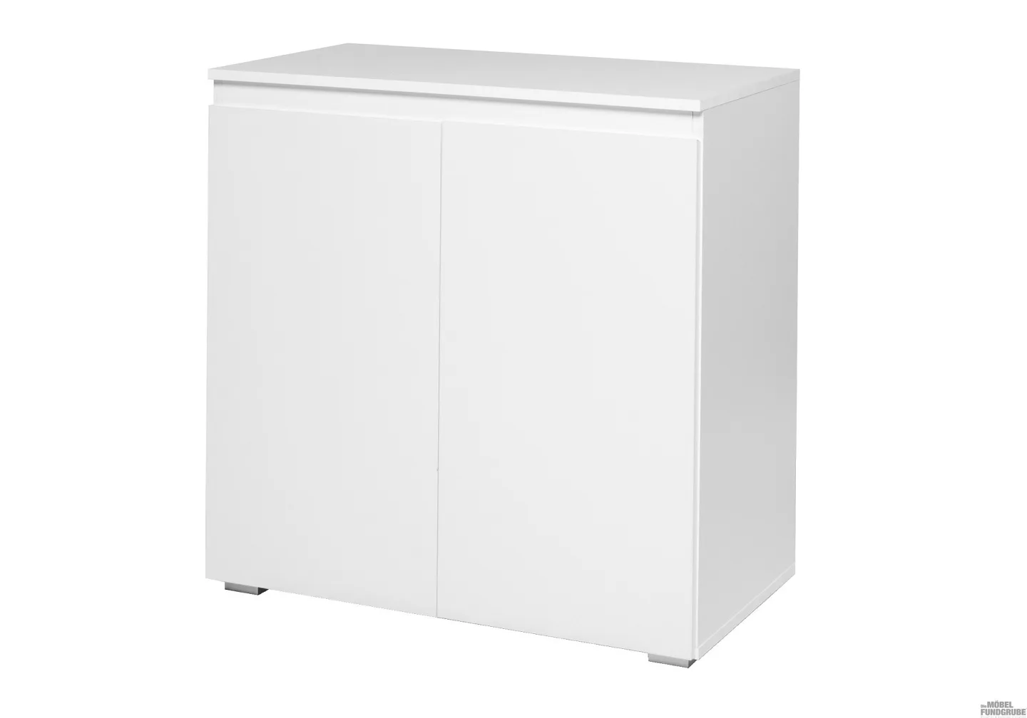 Kommode mit 2 Schranktüren weiß matt 80 cm - IMAGE