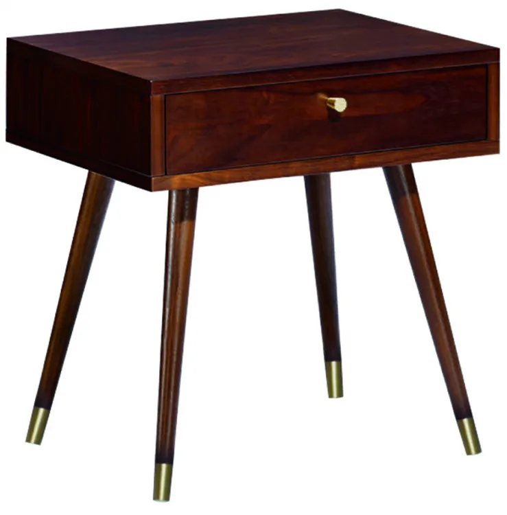 Nattbord - Prime (valnøtt/messing) (Størrelse: Standard)