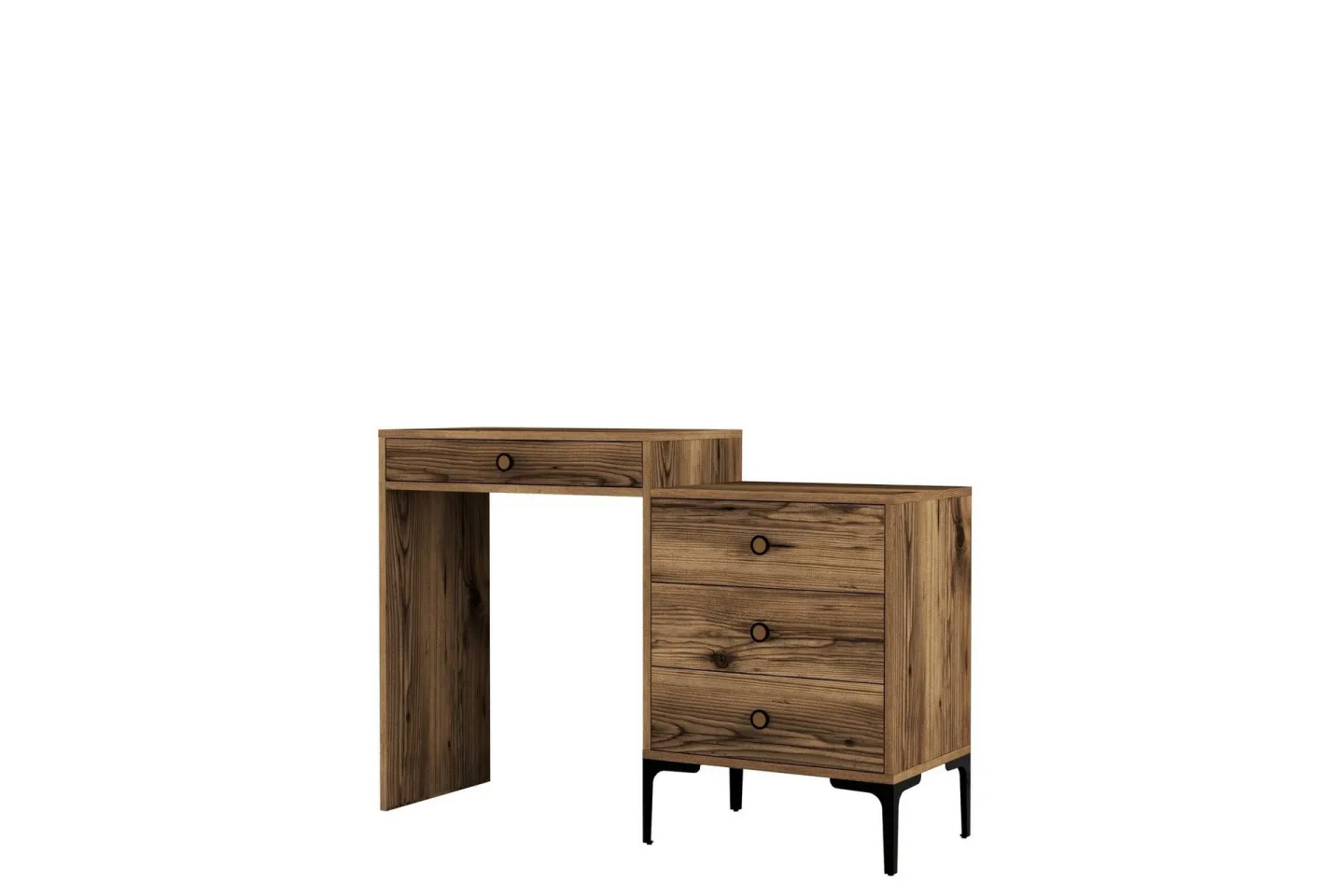 Ameias Sminkbord 124x84,7 cm Brun - Hanah Home