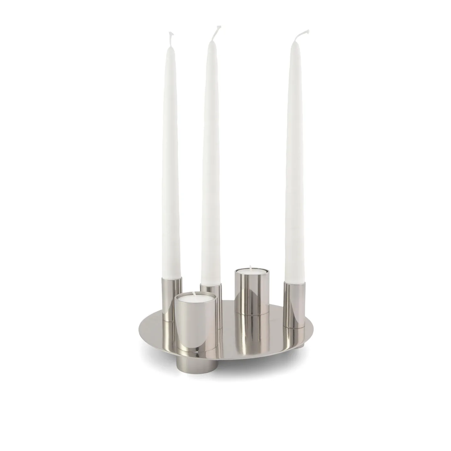 Klong - Awa Vas/Ljusstake Nickel - Ljusstakar - Jordi López Aguiló - Silver