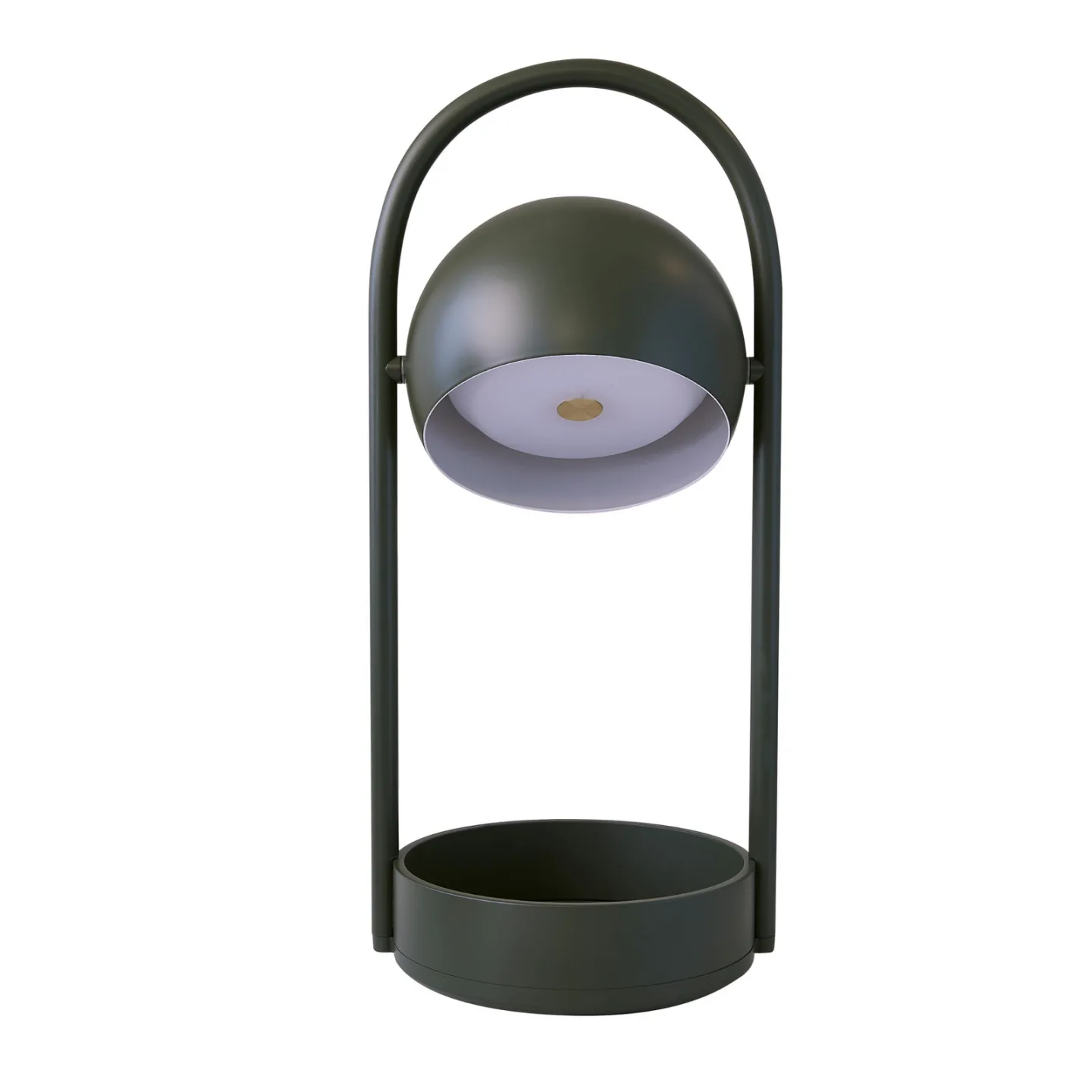 Ball Portable LED-Akku-Tischleuchte, olivgrün - FRANDSEN - Wohnzimmer - Metall - Einflammig