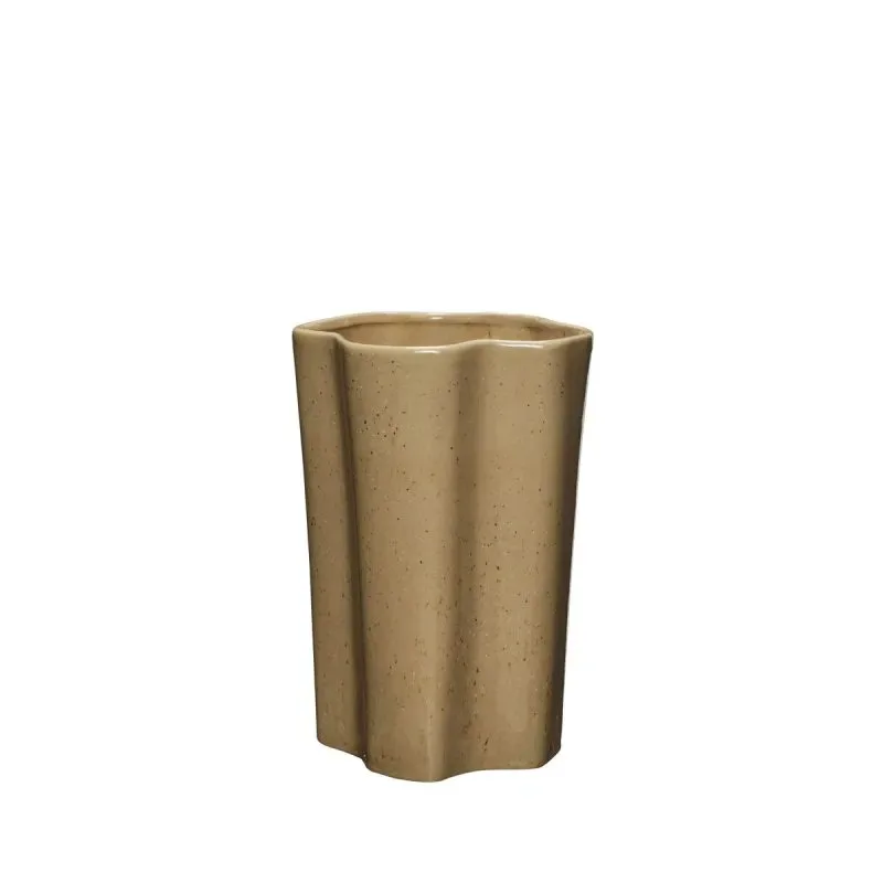 Hübsch Sapo Vase 30 cm Braun