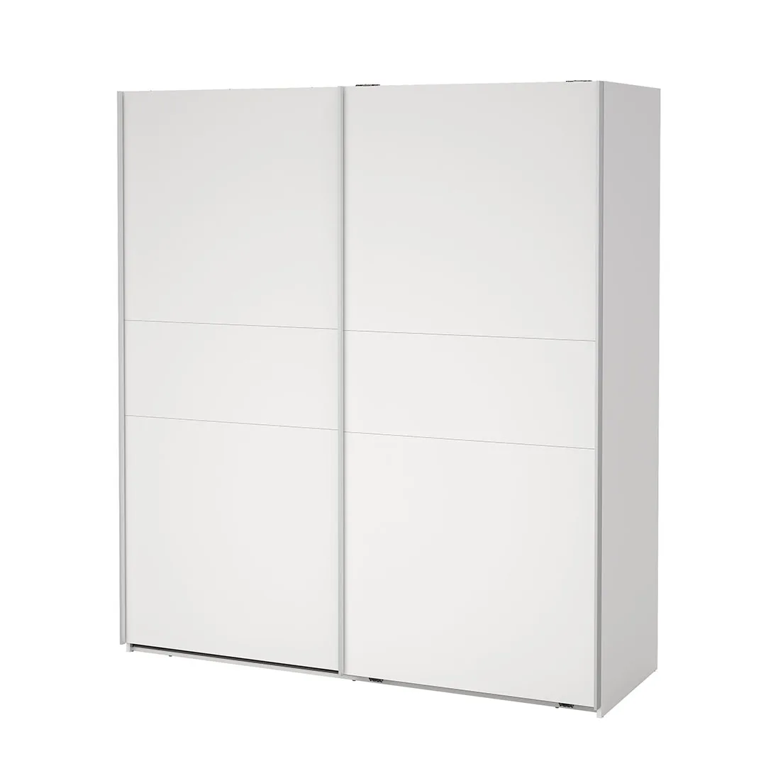 Como Schiebetürenschrank 2 Türen 180x200cm weiß.