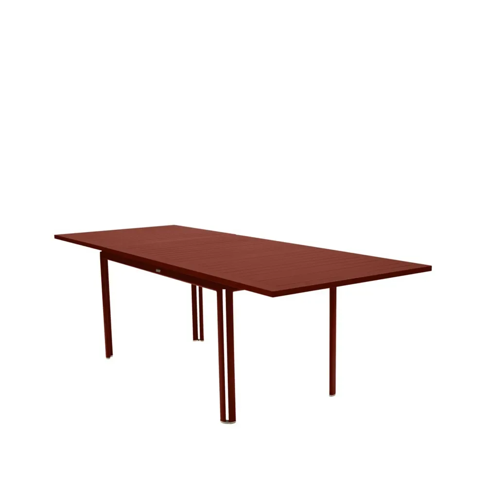 Fermob Costa matbord med iläggsskiva Red ochre (röd)