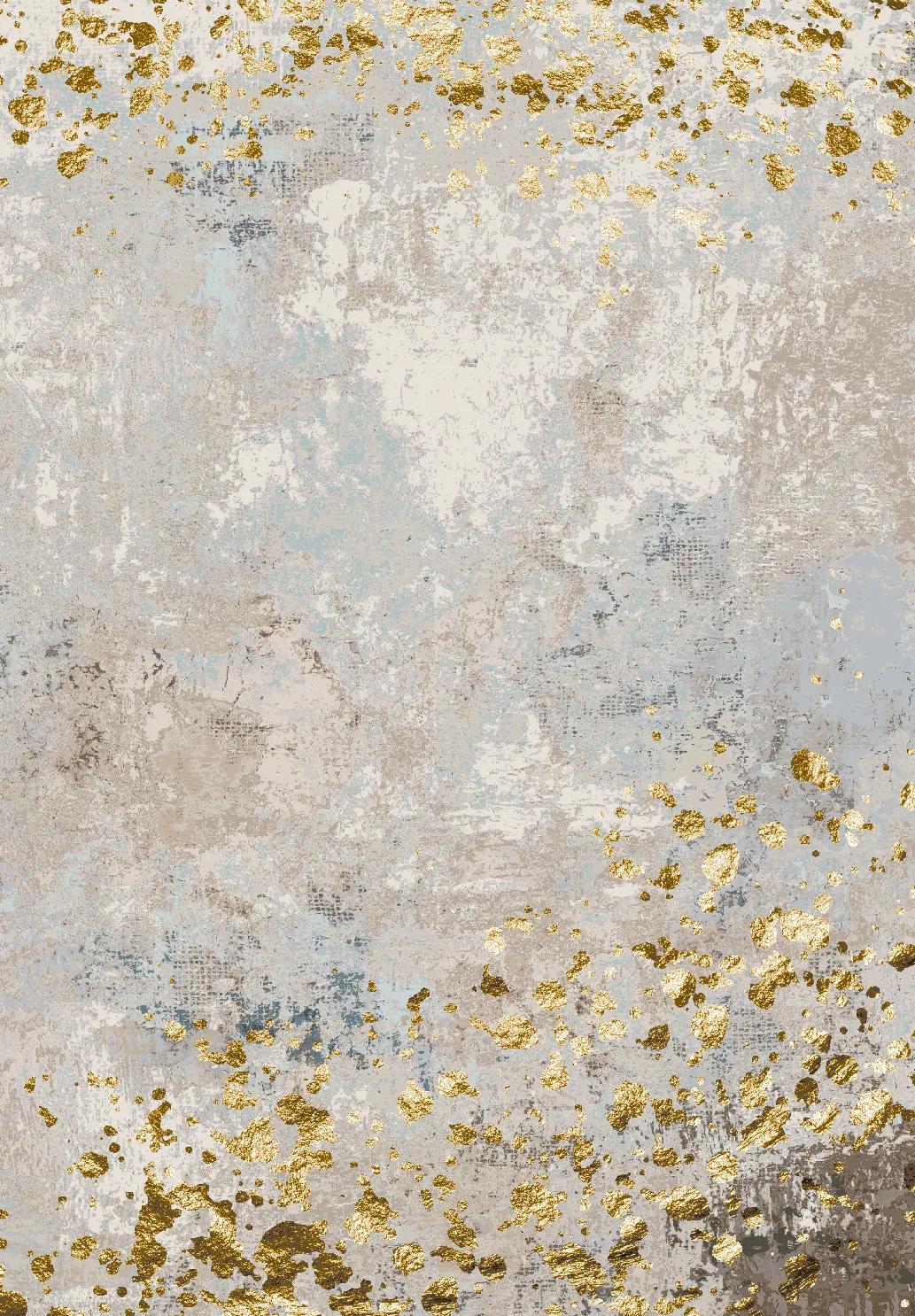 Wilton-teppe - Maude (grå/gull) (Størrelse: 240 x 340 cm)
