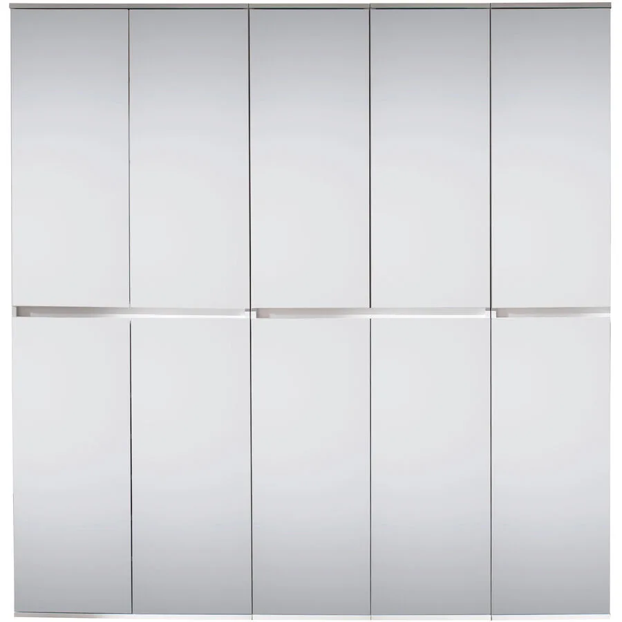 Garderobenschrank Mirror weiss Holzwerkstoff B 185 T 34 H 191 cm