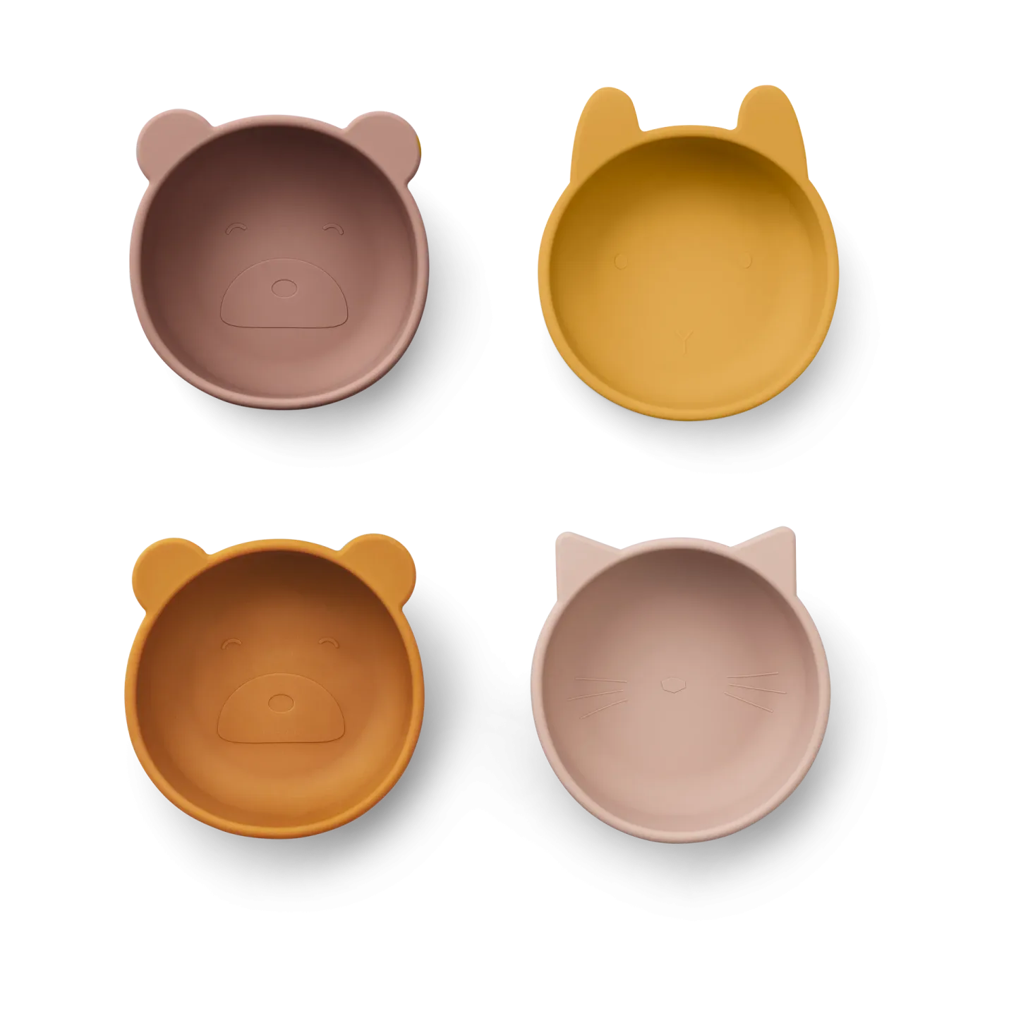Liewood Iggy Silikonschale 4-teilig Rose mix