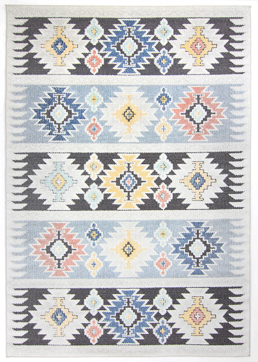 Innendørs/Utendørs tepper - Sahara (blå/multi) (Størrelse: 160 x 230 cm)