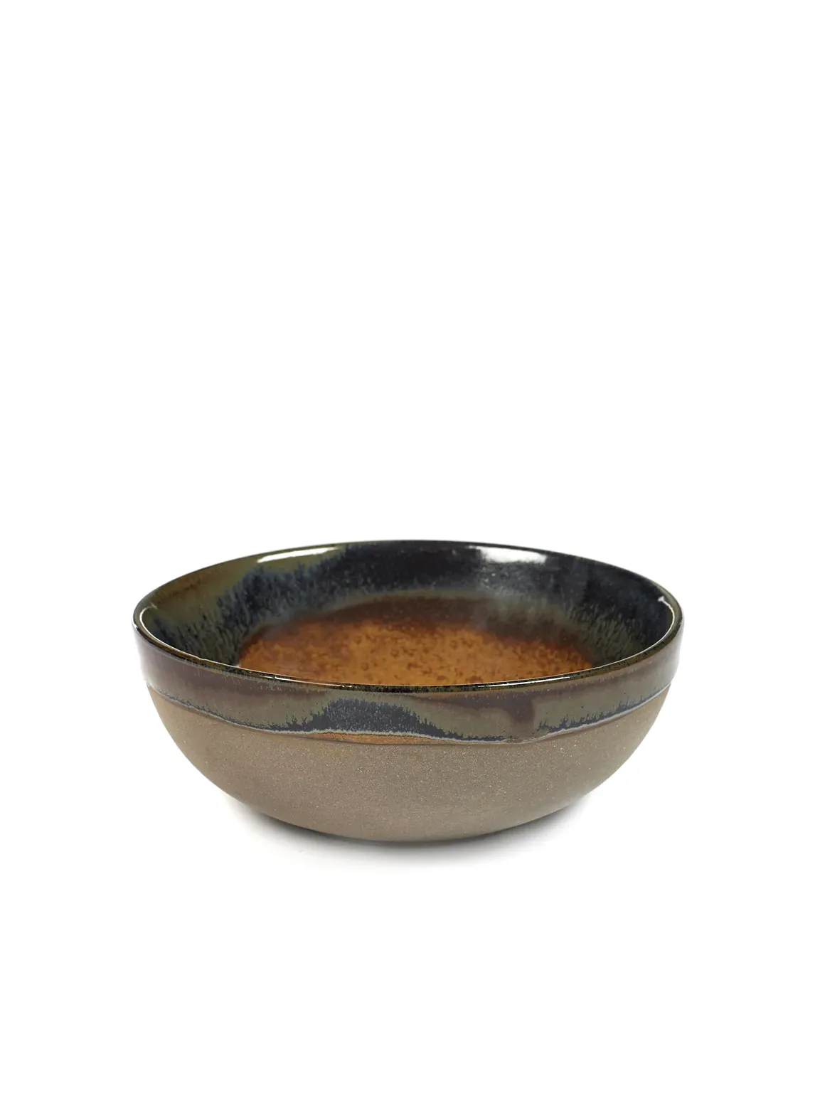 Serax Surface Schale 13 cm Grau-rostbraun