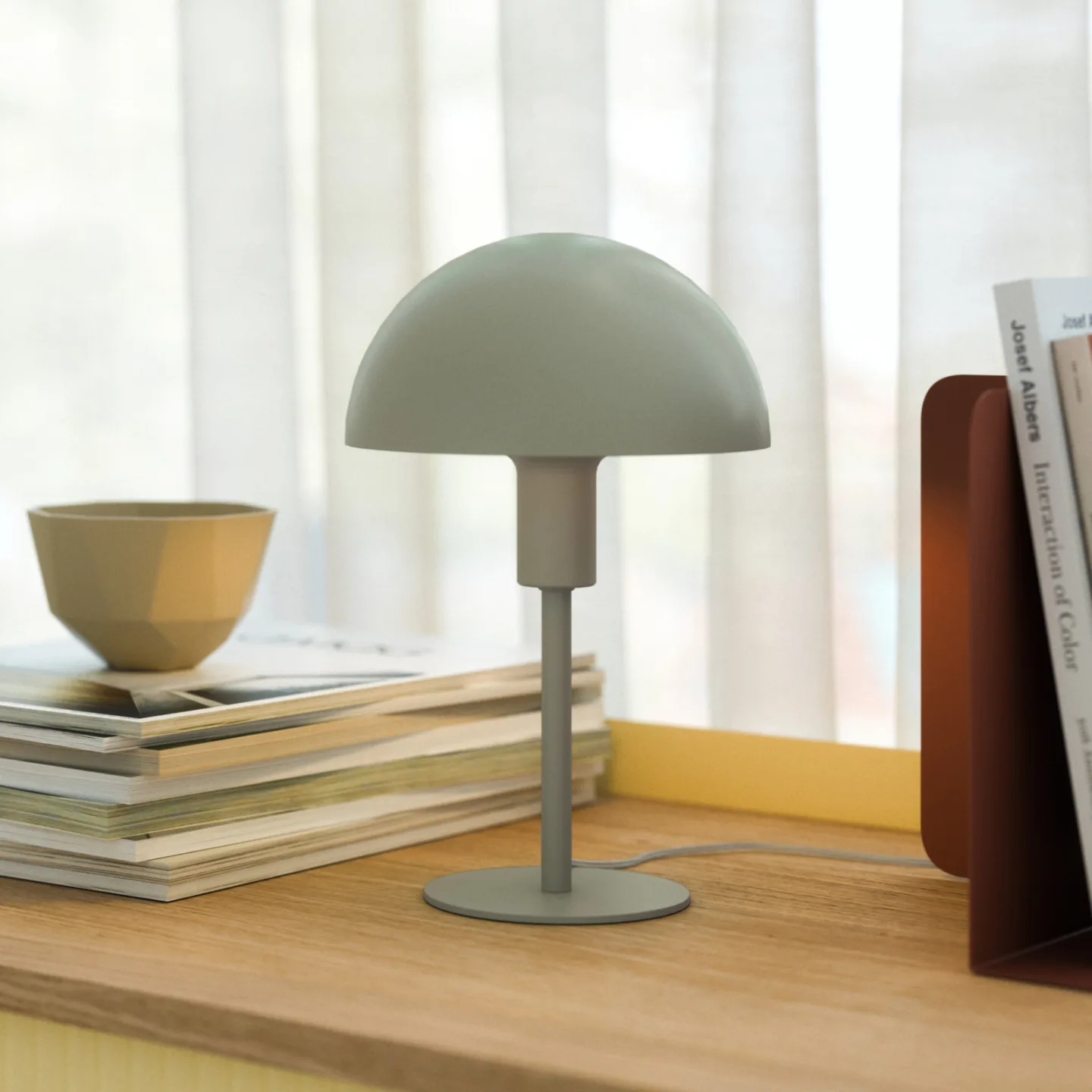 Ellen Mini Tischleuchte Dusty Green - Nordlux - Wohnzimmer - Skandinavisch - Metall - Mit Schirm